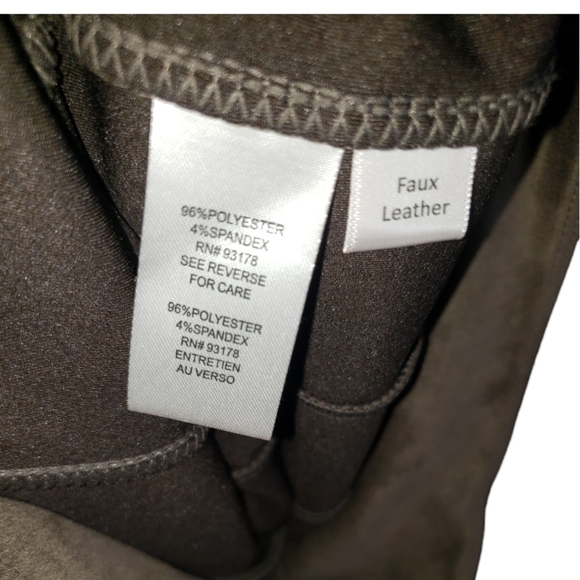 T Tahari Faux Leather Pull On Cigarette Pant Size S - Picture 4 of 8